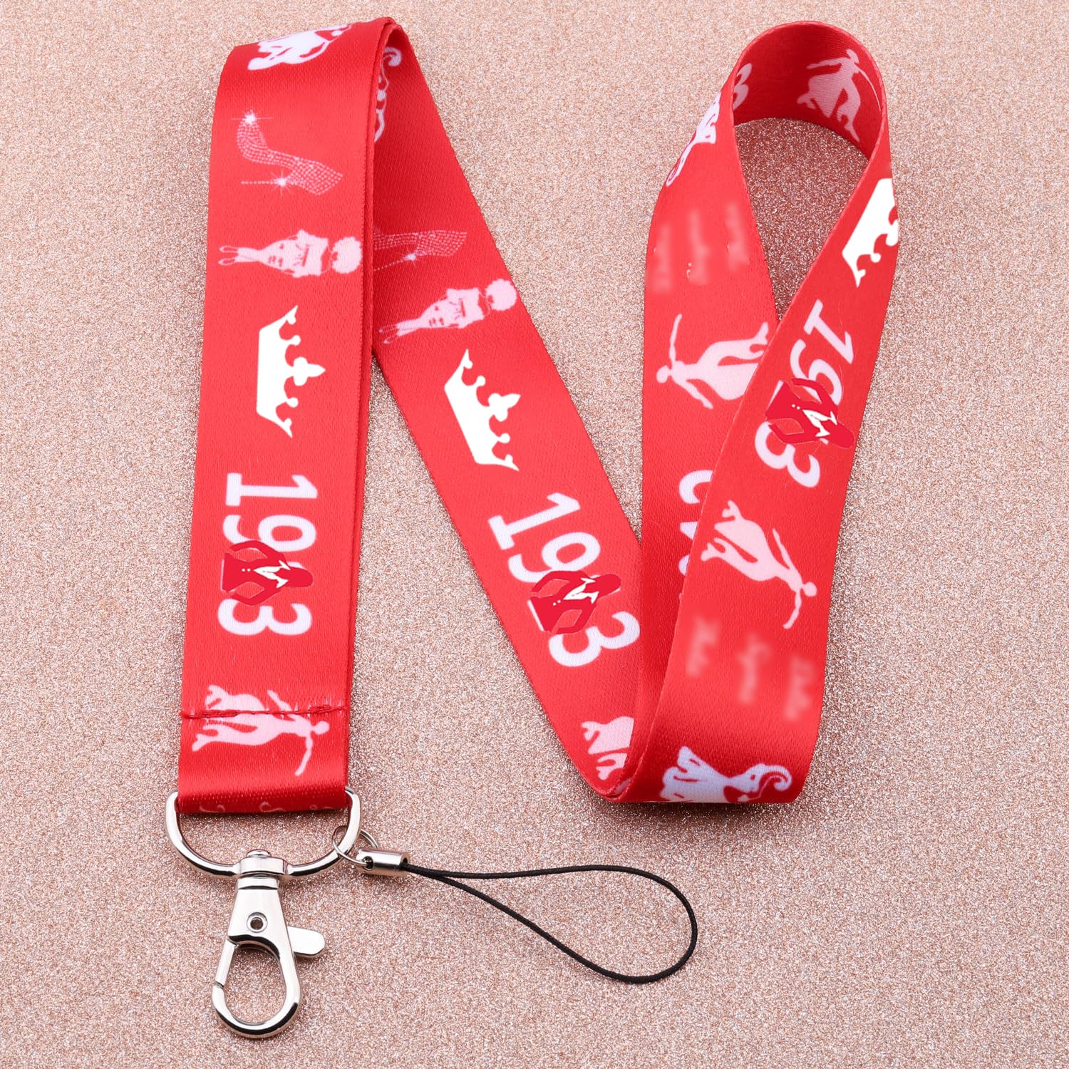 WSNANG Elegant Women's Lanyard ID Badge Holder - Greek Sorority Sisterhood Gift for College, Work & Events | Perfect for Campus Life, Office Security & Sorority Functions