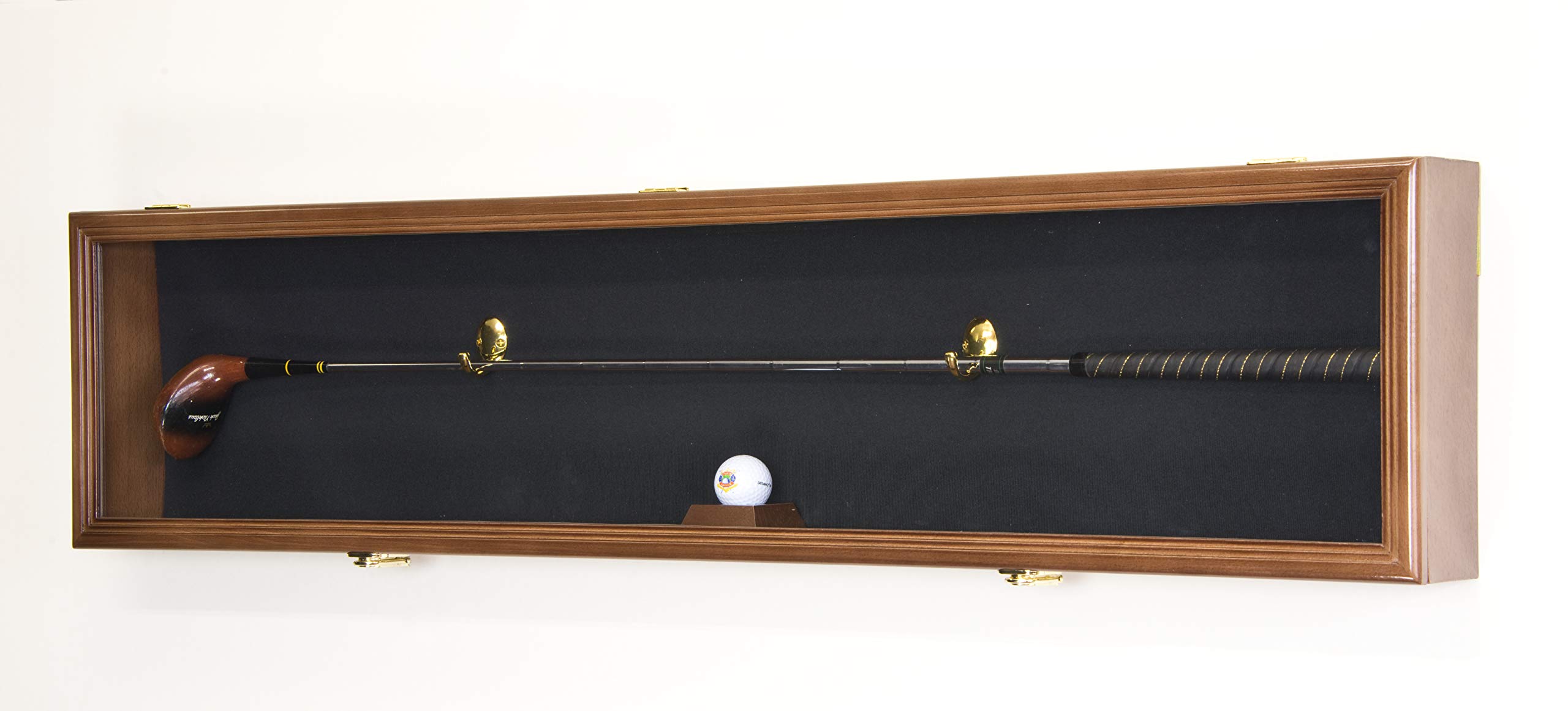 Premium Golf Club & Ball Storage Cabinet - Lockable Display Case with 98% UV Protection for Putters, Drivers & Irons - Perfect for Home, Office or Pro Shop Organization