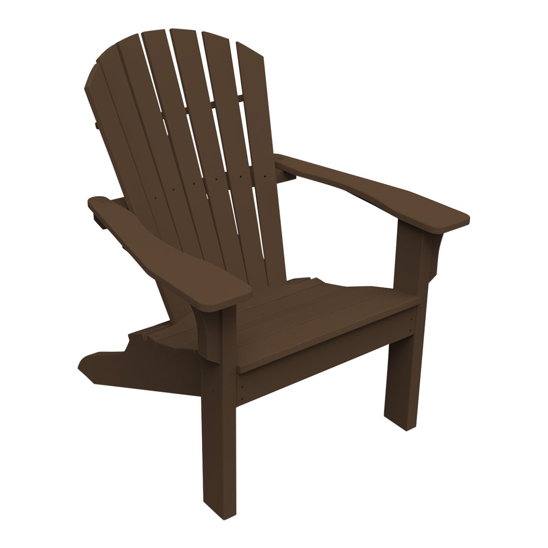 Premium Adirondack Shellback Chair - Durable Outdoor Patio Furniture for Backyard, Garden & Poolside Relaxation