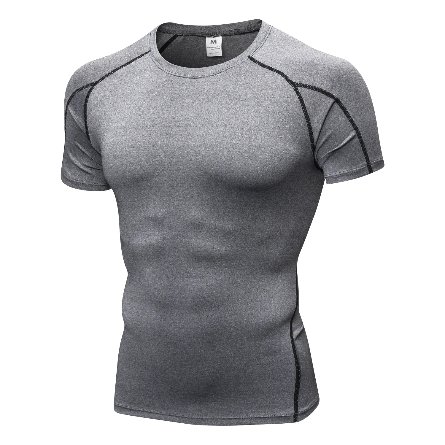 Quick Dry Running Shirt for Men - Moisture Wicking Fitness & Gym Workout T-Shirt - Breathable Short Sleeve Compression Top for Bodybuilding, Jogging & Training - Ideal for Sports, Exercise & Active Lifestyle