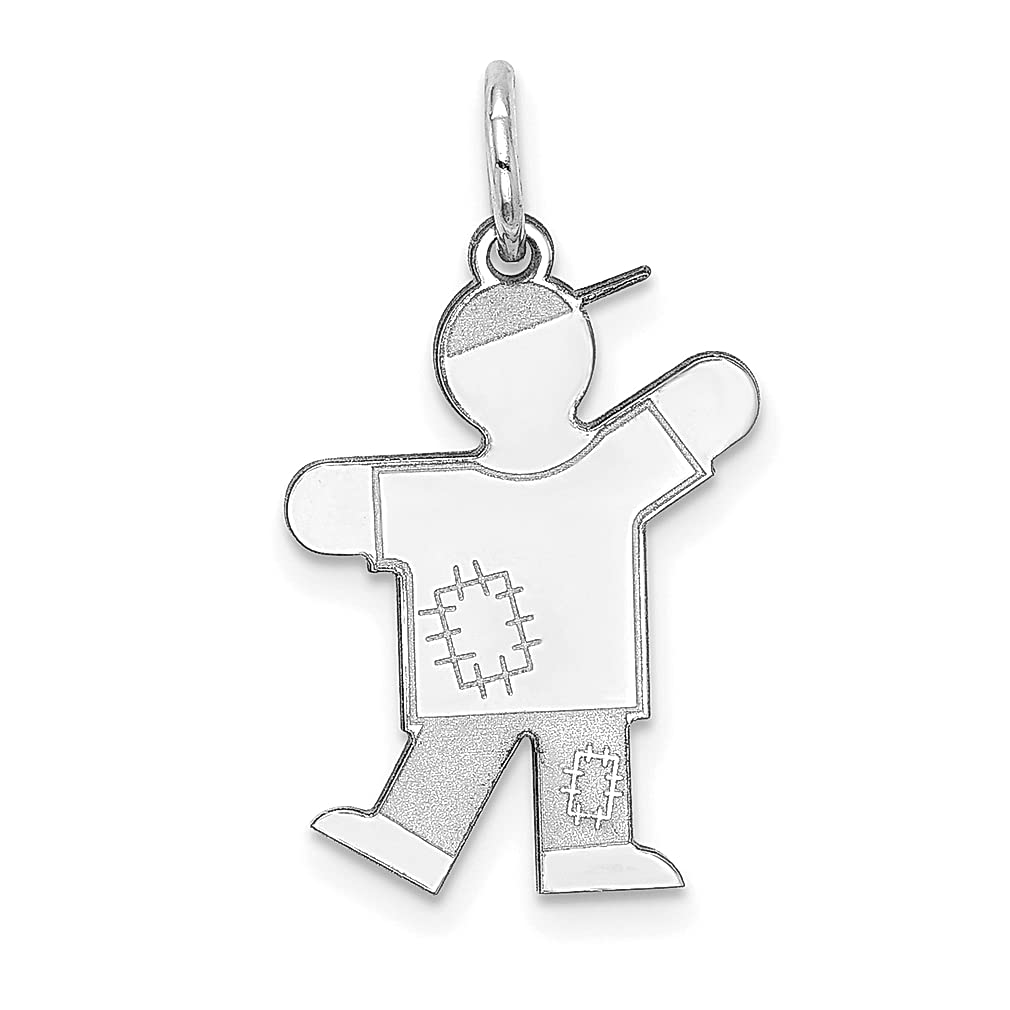 14K White Gold Baby Charm Necklace - Elegant Pendant Jewelry for Women, Perfect Gift for Her | Birthday, Anniversary, Mother's Day Present
