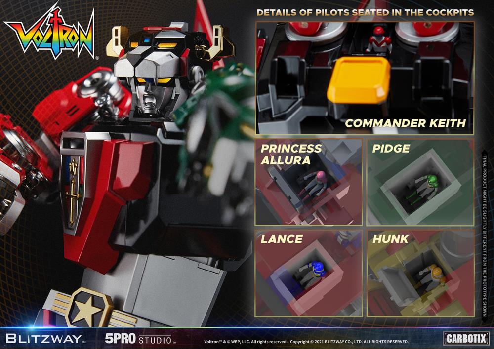 Blitzway Voltron: Defender of the Universe Carbotix Series Collectible Action Figure - Perfect for Display, Anime Fans & Sci-Fi Collectors