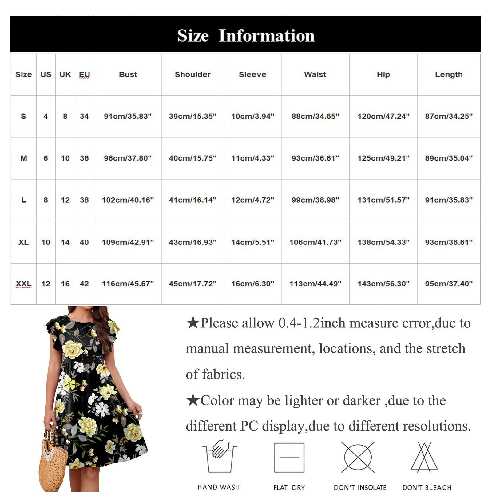 2023 Women's Summer Sleeveless Ruffle Mini Dress - Round Neck Loose Flowy Pleated Short Dress for Beach, Party & Casual Wear