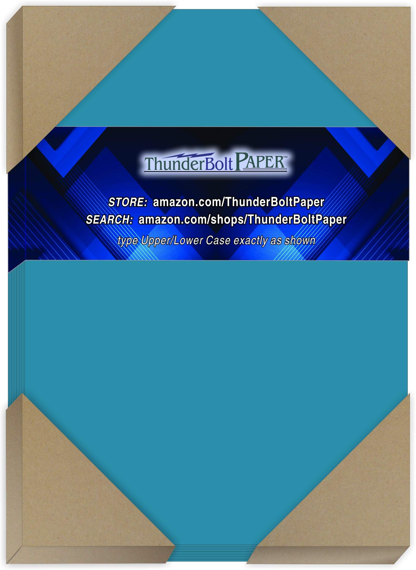 250 Bright Aqua Blue 65# Cardstock Sheets - 5x7 Inches Premium Smooth Cover Paper for Photos, Cards & Framing - Lightweight 65 lb/Pound - Perfect for Scrapbooking, Invitations & DIY Craft Projects