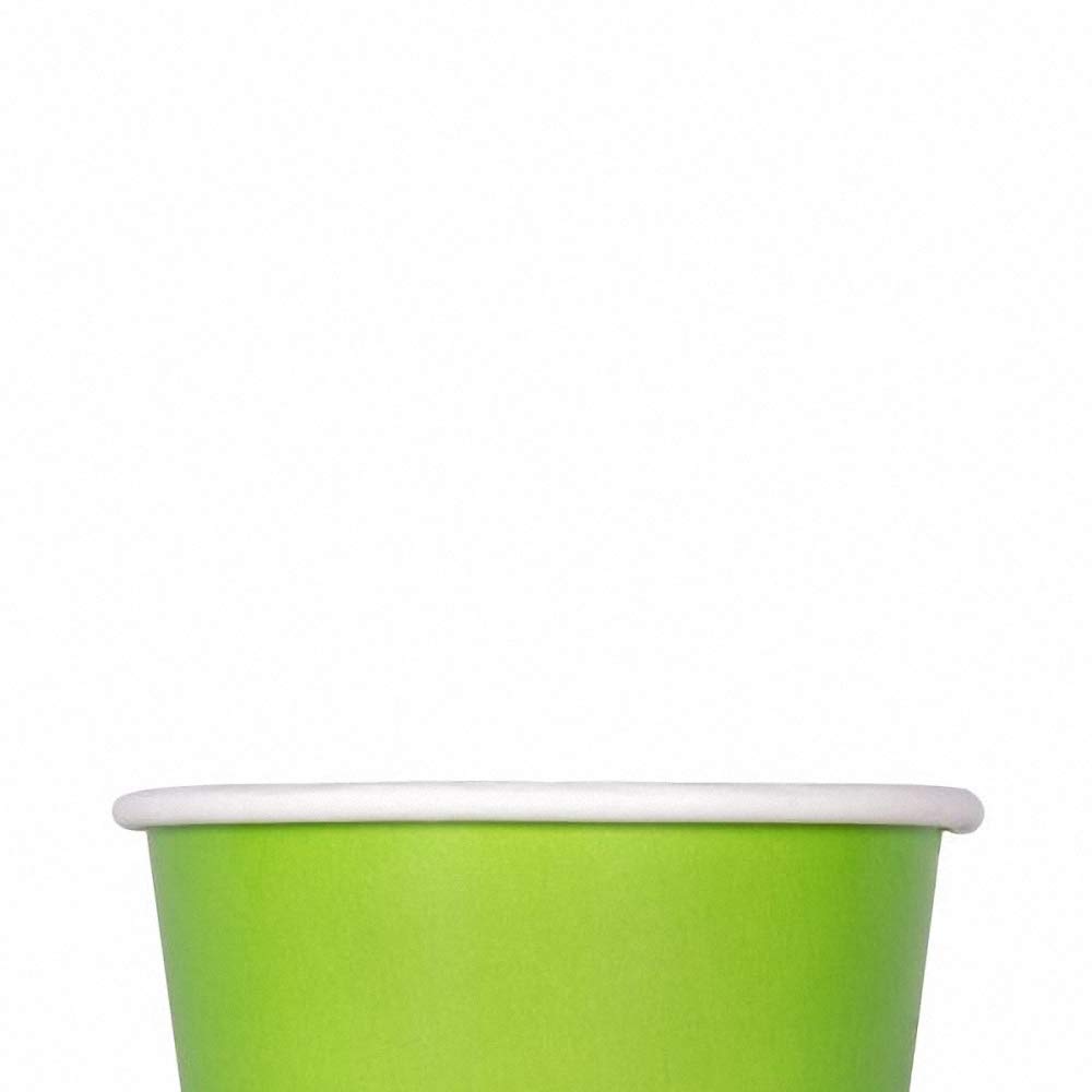 8oz (1000 ct) Eco-Friendly Paper Ice Cream Cups & Soup Bowls - Hot/Cold Food Containers for Ice Cream, Gelato, Yogurt, Soup & Snacks - Perfect for Parties, Catering & Restaurants - Green