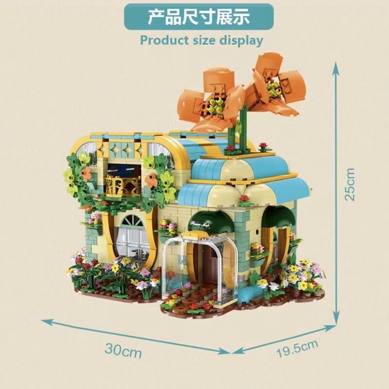 MORK MODEL 031051 ToonCity Florist Building Blocks Set - 2102pcs Creative Flower Shop DIY Toy for Kids & Adults - Perfect for Birthday Gifts, Home Decor and STEM Learning Activities