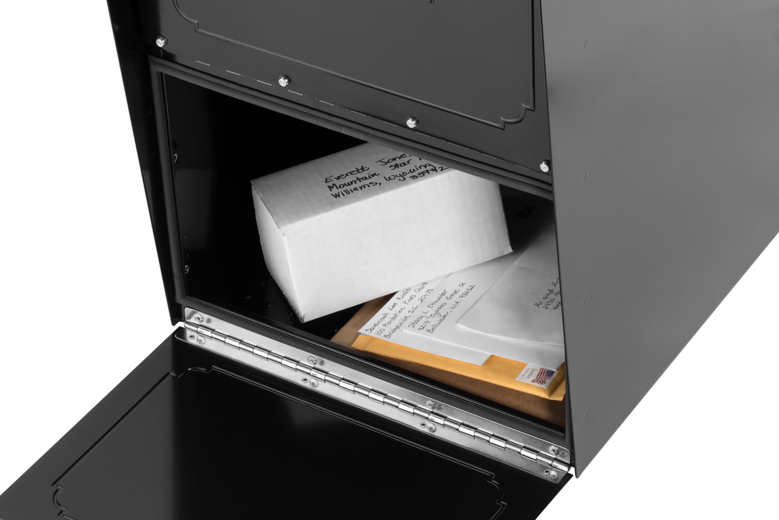 Oasis Black Architectural Mailbox - Durable & Weatherproof Mailbox for Home & Office - Perfect for Residential & Commercial Use