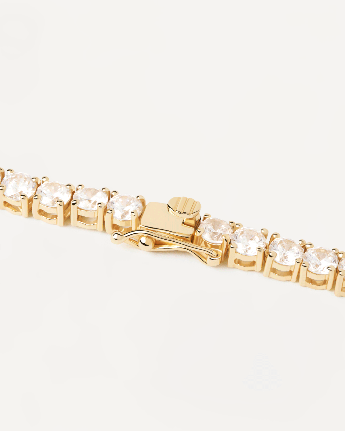 GRID 3 Tennis Supreme Gold Necklace for Women - 14K Gold Plated Chain Jewelry - Elegant Gift for Her - Perfect for Casual Wear, Parties & Special Occasions