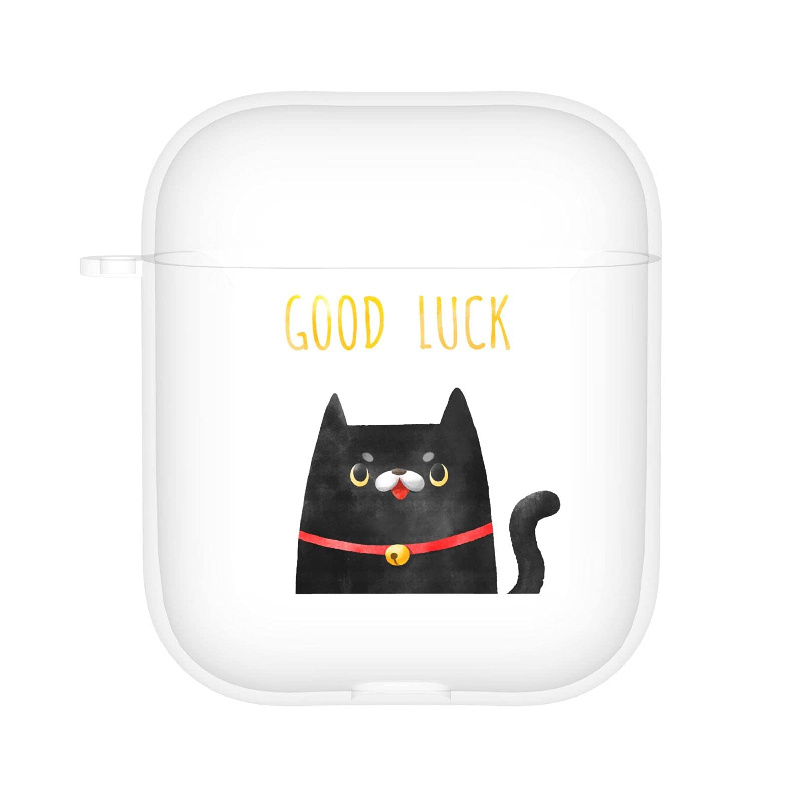Lucky Cat AirPods Case - Soft Silicone Cover for AirPods 1/2 with Wireless Charging - Perfect for Travel & Daily Use