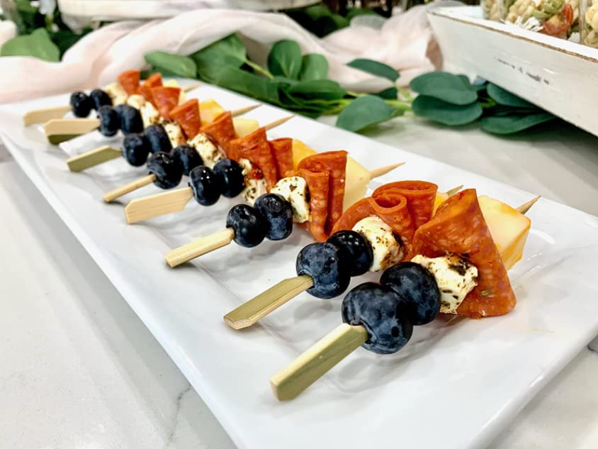 Bamboo Skewers 260 Pack - Cocktail Picks for Drinks, BBQ & Fruit Kabobs
