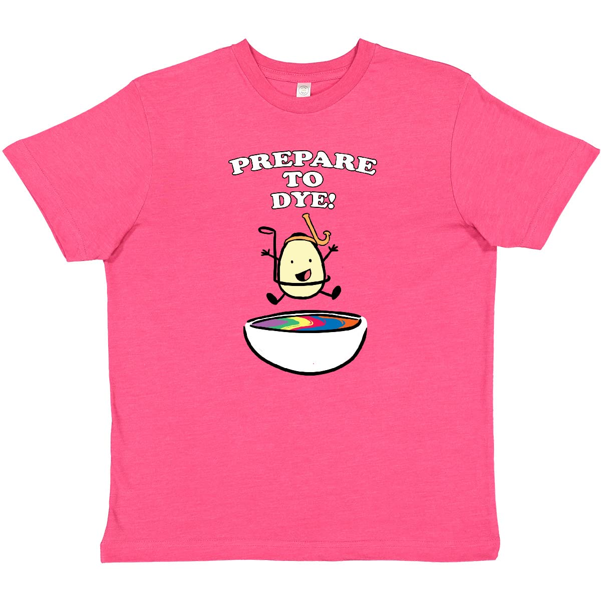 Inktastic Prepare to Dye Easter Egg Jumping Into The Dye Bath Youth T-Shirt - Funny Easter Egg Dyeing Graphic Tee for Kids - Perfect for Easter Celebrations, Egg Hunts & Spring Parties