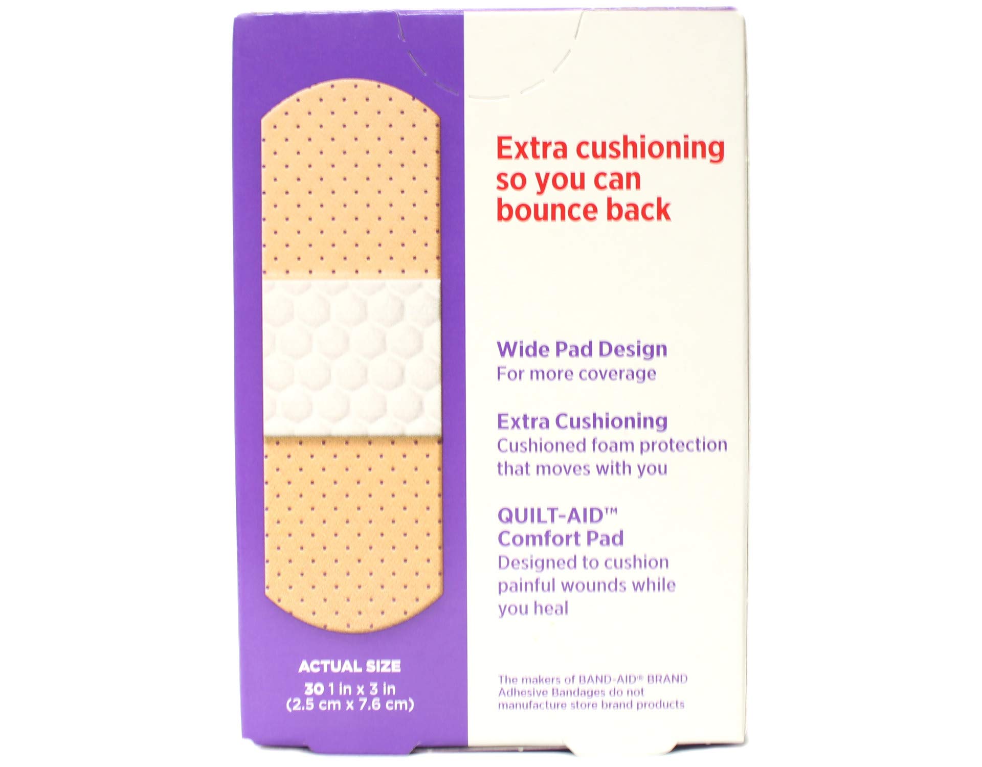 Band-Aid Sport Strip Extra Wide Adhesive Bandages - All One Size (30 Count, Pack of 4) | First Aid for Sports Injuries, Cuts & Scrapes | Waterproof Protection for Active Lifestyles