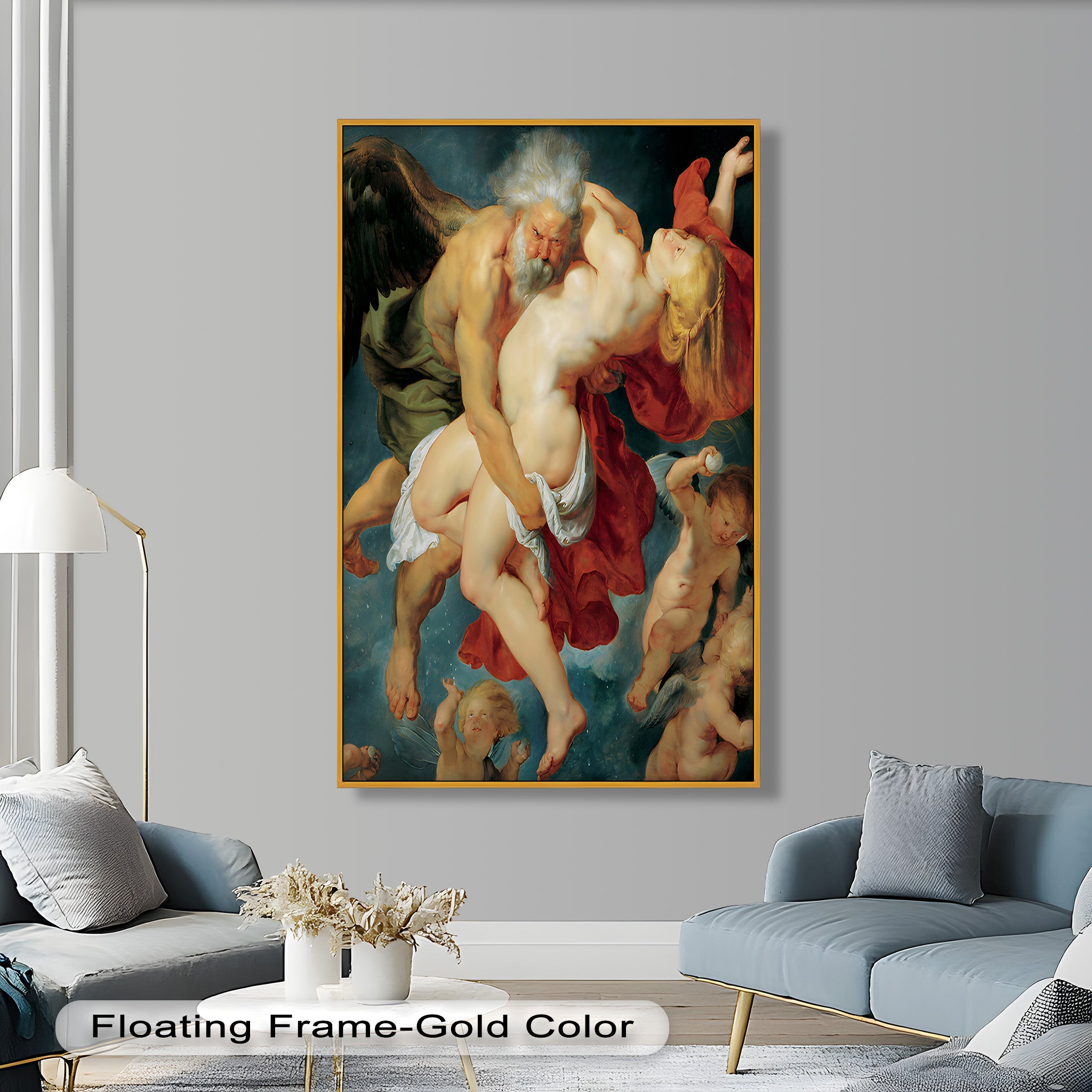 Abduction of Psyche - Mythological Renaissance Nude Oil Painting Reproduction | Classic Art Wall Decor for Living Room, Bedroom & Office