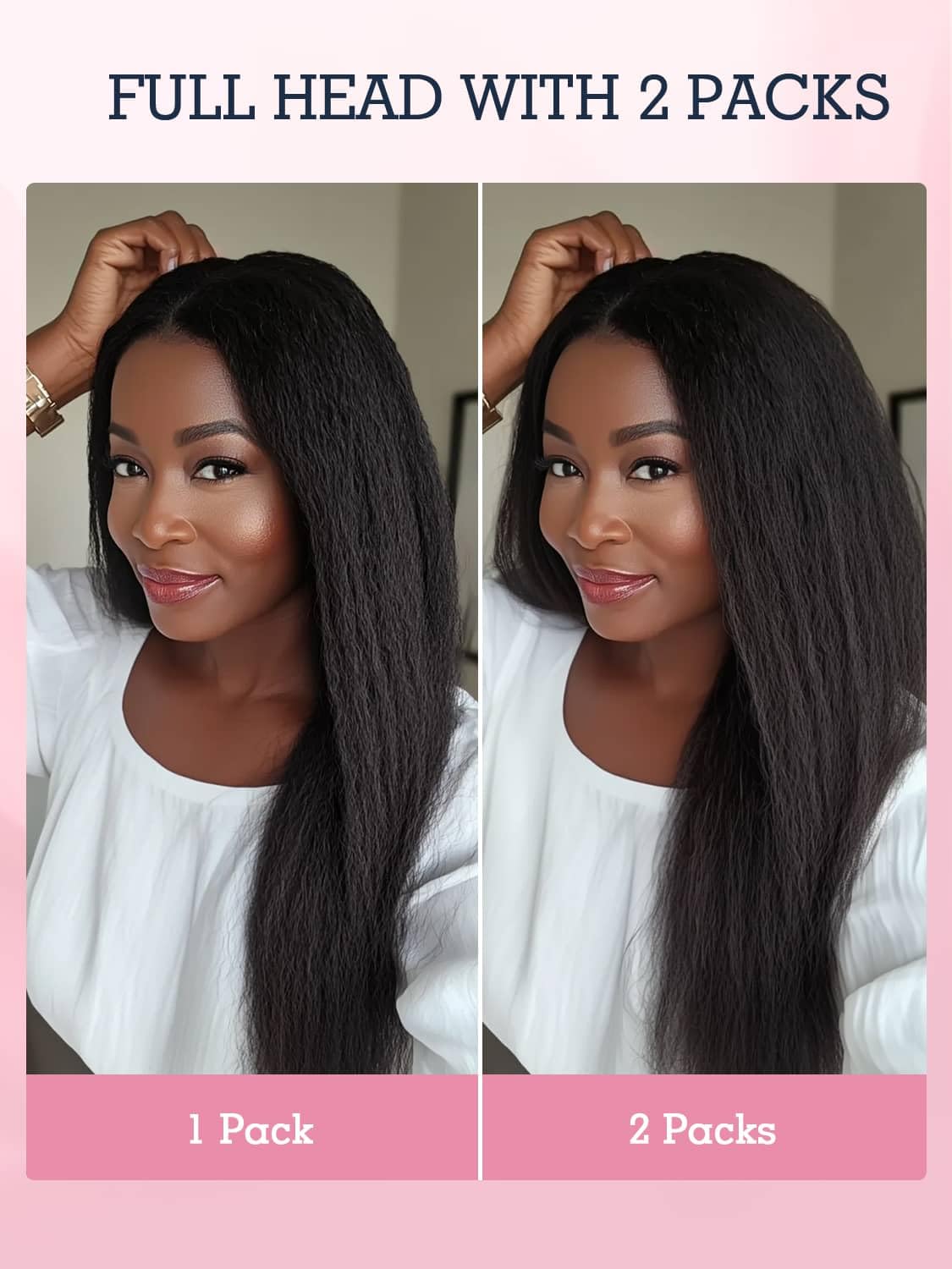 Seamless Clip-in Hair Extensions 16inch 7pcs 110g - 100% Real Human Remy Hair, Kinky Straight Invisi Edge for Black Women | Perfect for Daily Styling, Special Occasions & Volume Boost