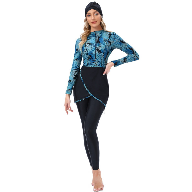 3 Piece Swimwear Set - Modest Burkini Bathing Suit for Women | Beach, Pool & Water Sports | UV Protection & Quick Dry Fabric