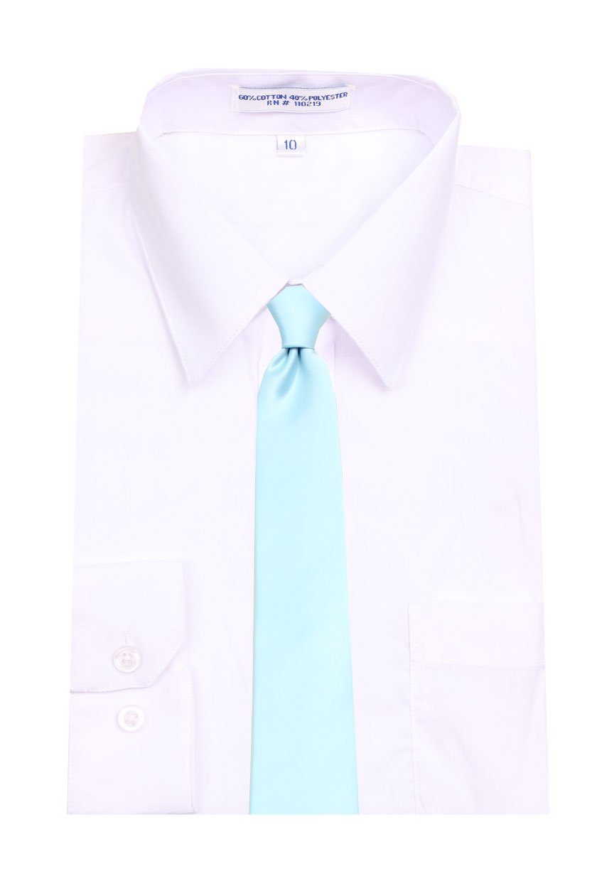 Premium Solid Color Boys Necktie - Classic Formal Tie for Kids - Perfect for School, Weddings & Special Occasions