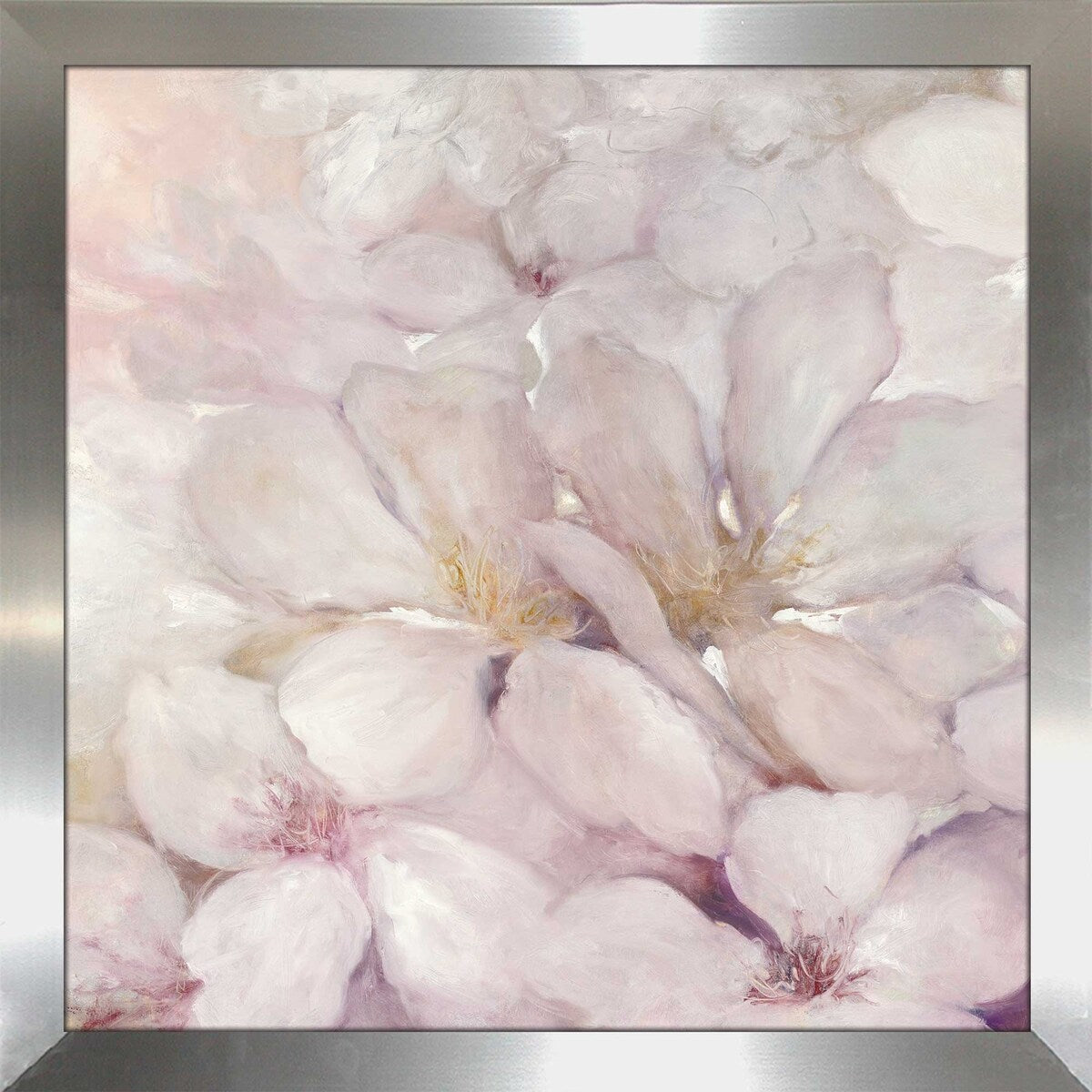 Julia Purinton Apple Blossoms II Pink Floral Art Print on Acrylic - Elegant Wall Decor for Living Room, Bedroom & Office