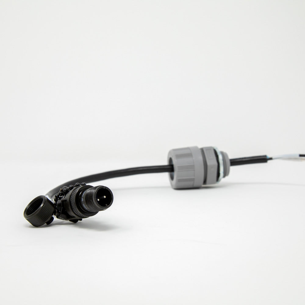 1FT DC Power Cable with Cord Grip Fitting - Heavy Duty Power Cord for Electronics, CCTV, LED Lights - Secure Connection for Home & Office Use