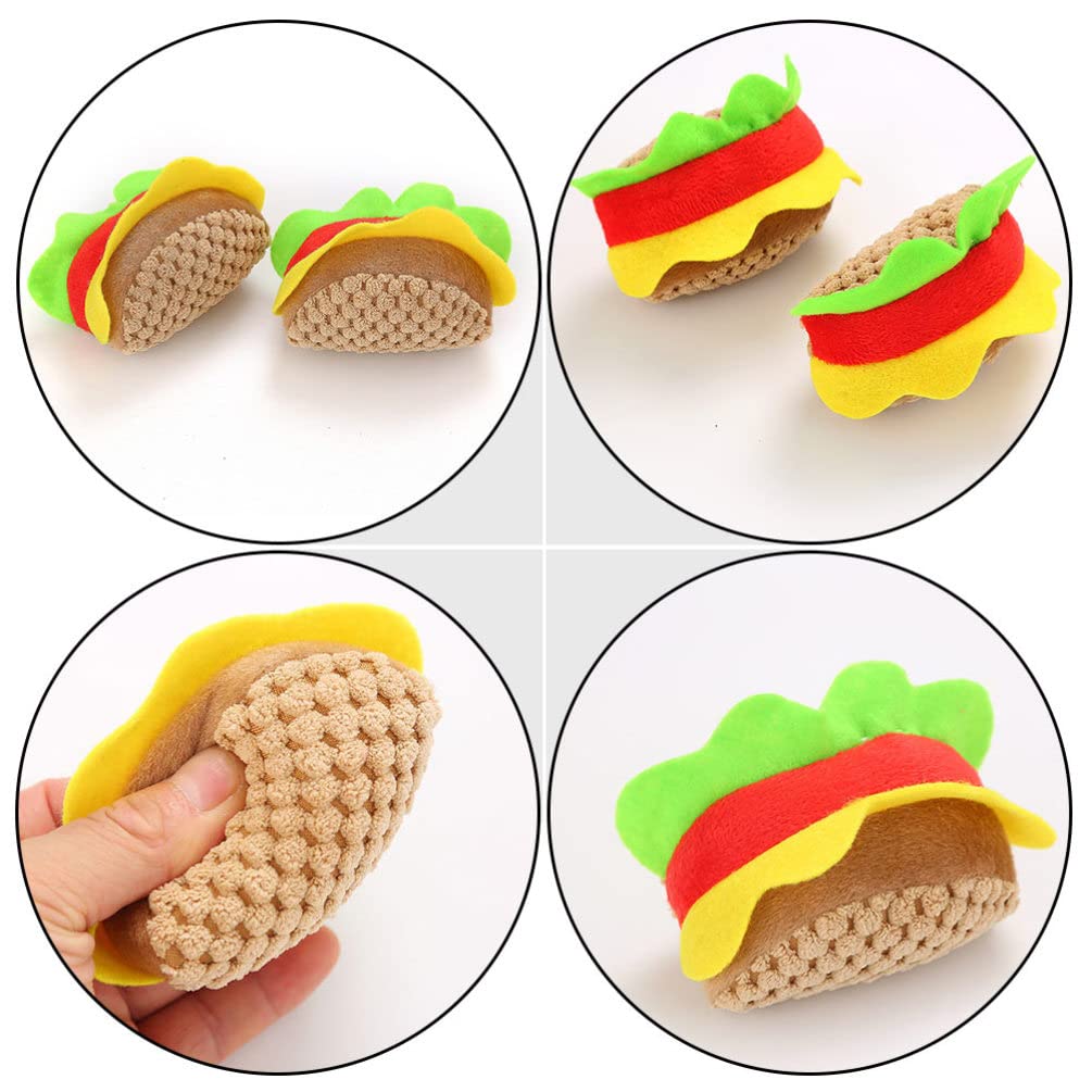 Balacoo 2-Pack Self-Help Chew Toys for Puppies & Kittens - Teething Relief Pet Toys, Soft Plush Mouse & Bread-Shaped Cat Toys for Teething, Boredom Relief & Dental Health - Perfect for Playtime & Travel