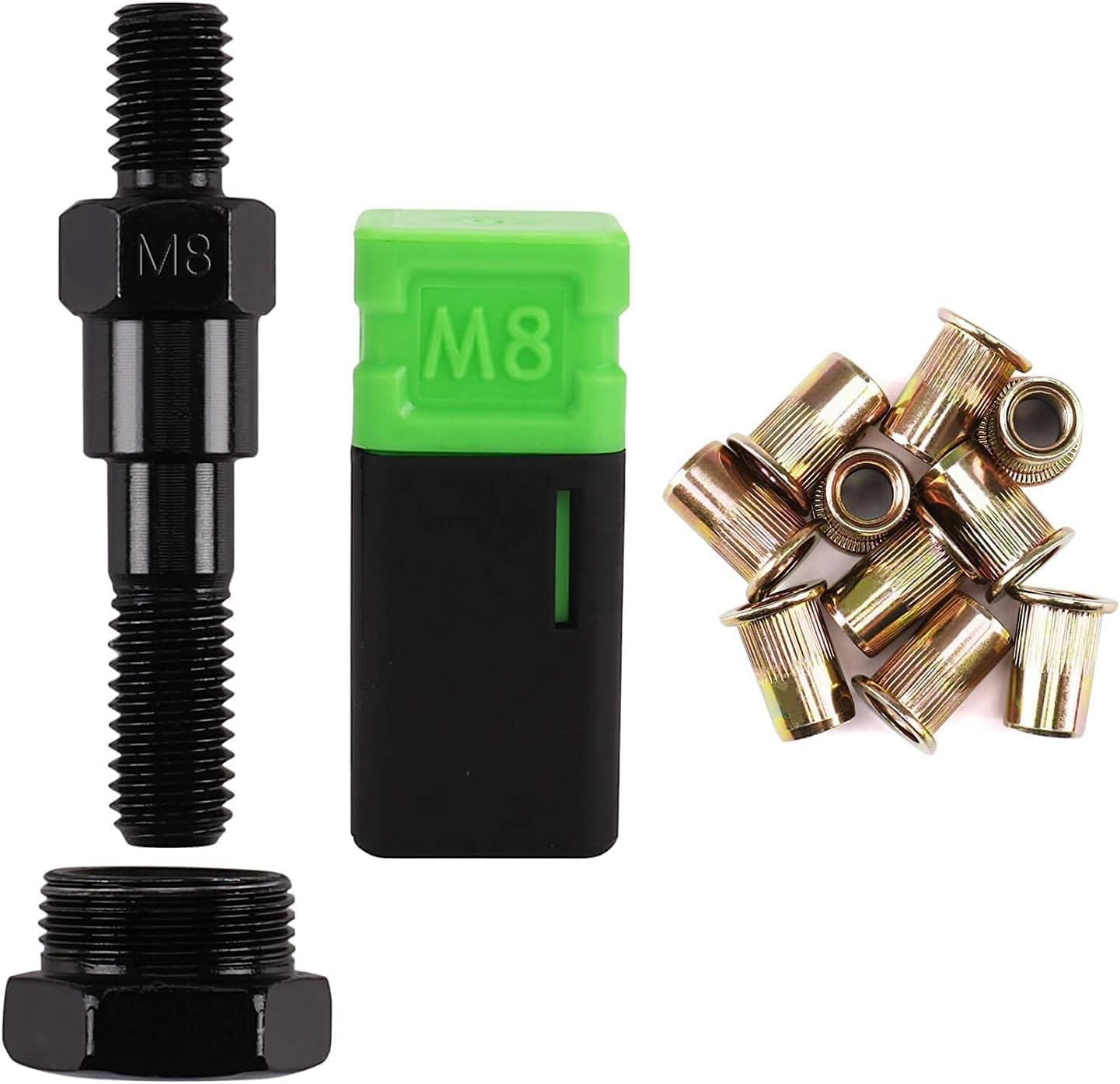 Premium M8 & M10 Rivet Nut Tool Mandrel Set - Heavy Duty Nutsert Tool Accessories Kit Compatible with RZX/Astro Riveters - Perfect for Automotive, Metalworking & DIY Home Repairs