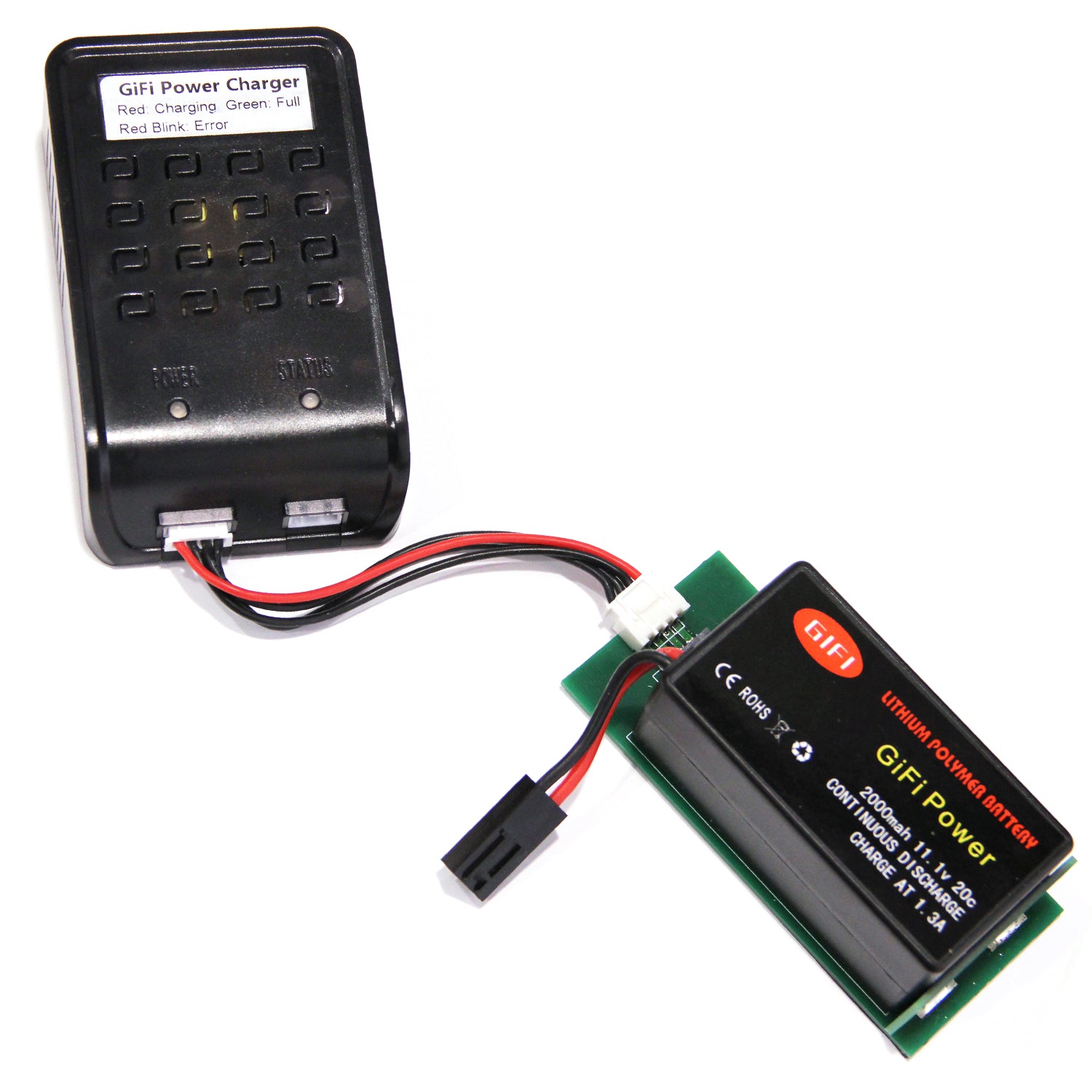 Premium Drone Balance Charger with Adapter Converter - Compatible with Parrot AR 1.0/2.0 2000mAh & 2300mAh Batteries - Fast Charging Kit for DJI, Parrot Drones - Perfect for Aerial Photography, Racing & Outdoor Adventures