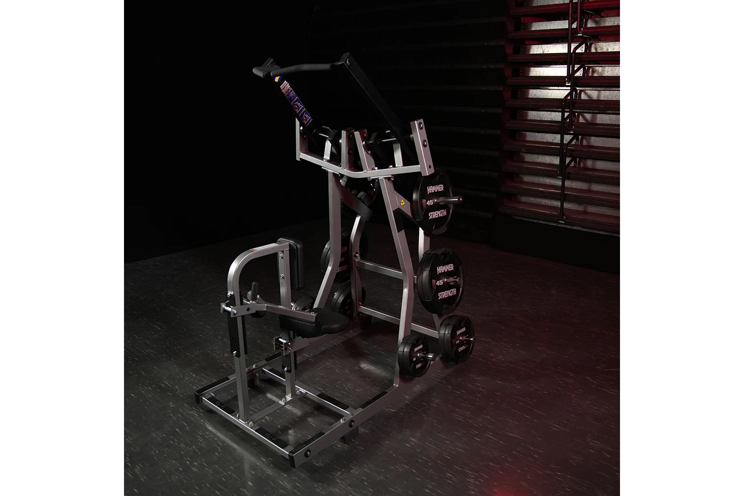 Hammer Strength Plate Loaded Iso-Lateral Front Lat Pulldown Machine - Professional Gym Equipment for Back Workouts & Strength Training - Perfect for Home Gyms & Commercial Fitness Centers