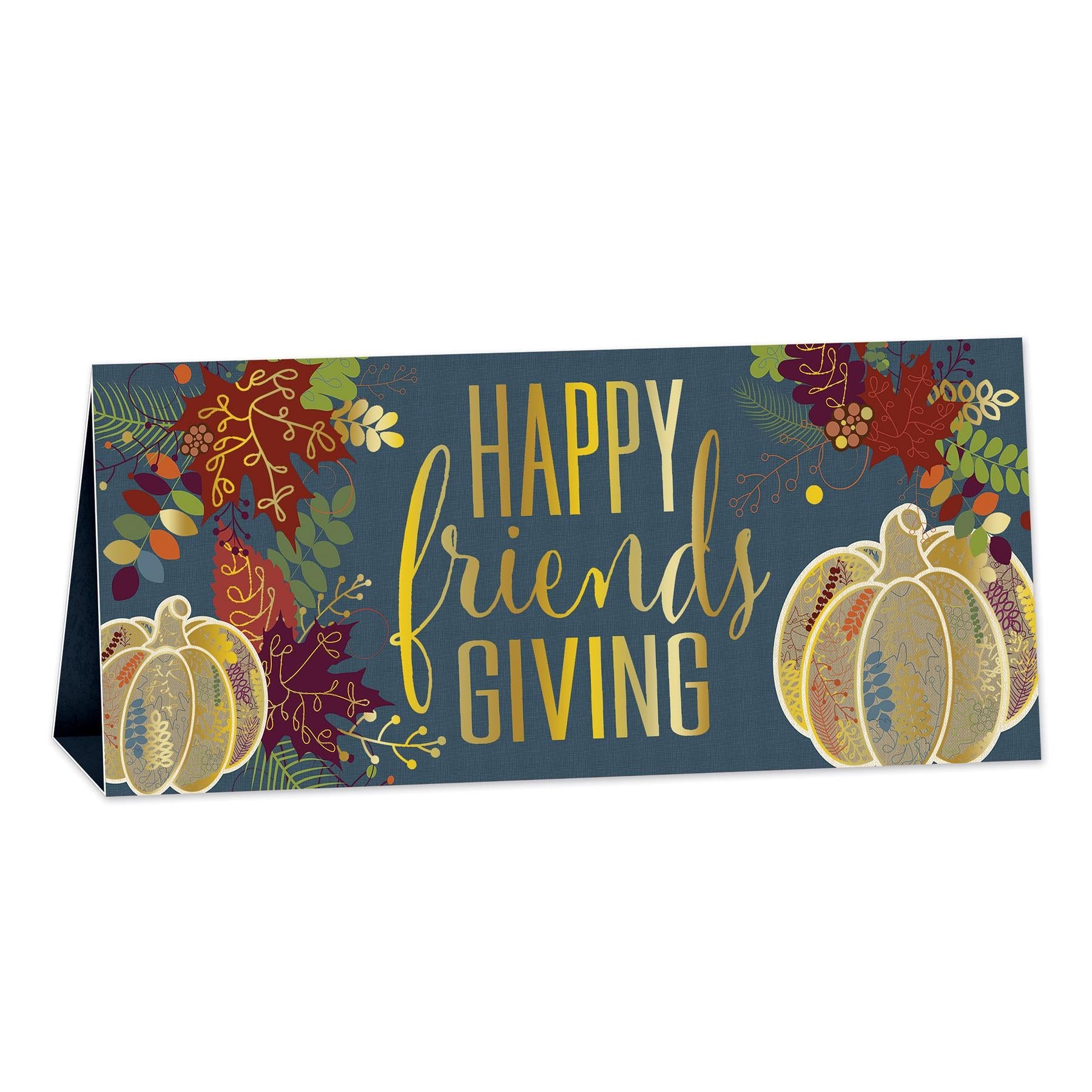 12 Pack Beistle 3D Foil Happy Friendsgiving Centerpieces - Thanksgiving Table Decorations for Friendsgiving Party, Holiday Dinner & Fall Gathering Decor