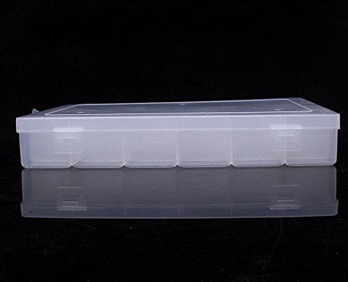 36 Grids Adjustable Plastic Storage Box Organizer - Large Transparent Thick Hard Compartment for Toys, Jewelry, Office Supplies & Kitchen Utensils | Perfect for Craft Rooms, Desktops & Drawer Organization