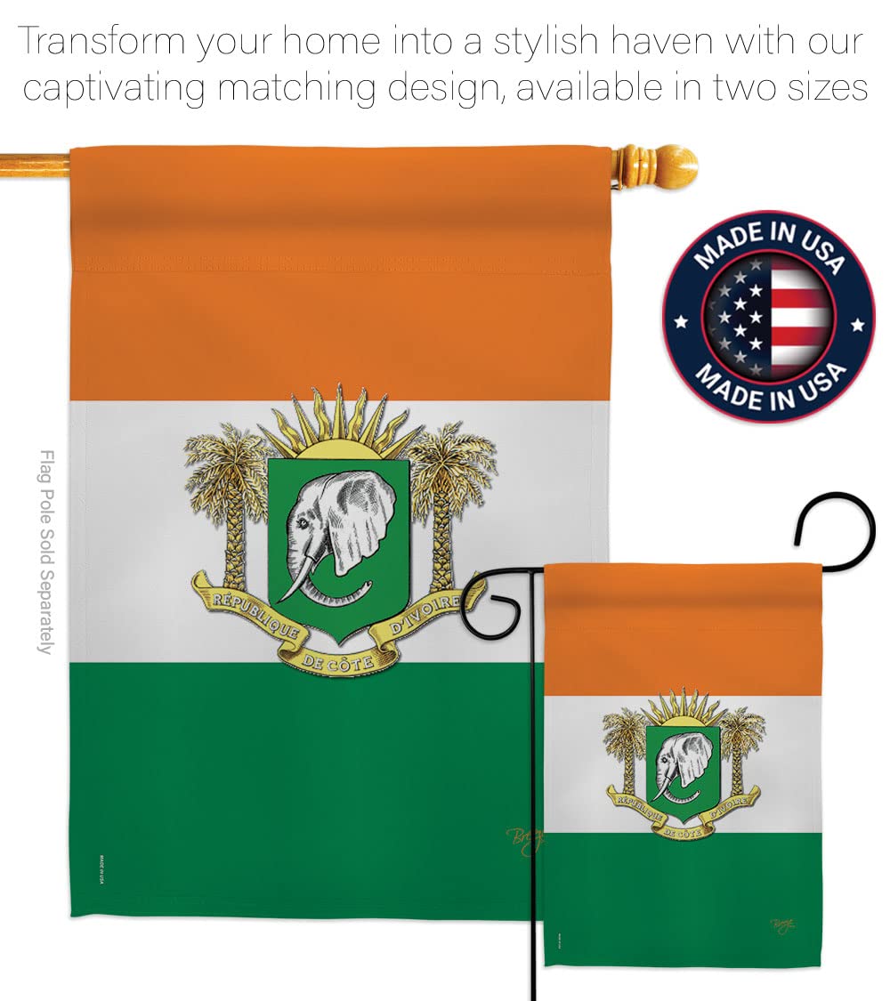 Ivory Coast National Flag Set 28x40