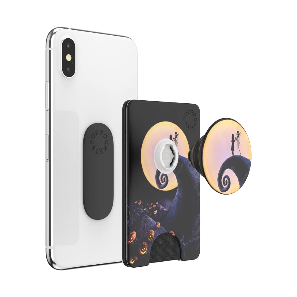 Disney PopWallet - Nightmare Before Christmas Phone Wallet with Expandable Grip & Card Holder | Secure Phone Stand for Selfies, Videos & Hands-Free Use | Perfect for Travel, Commuting & Everyday Carry