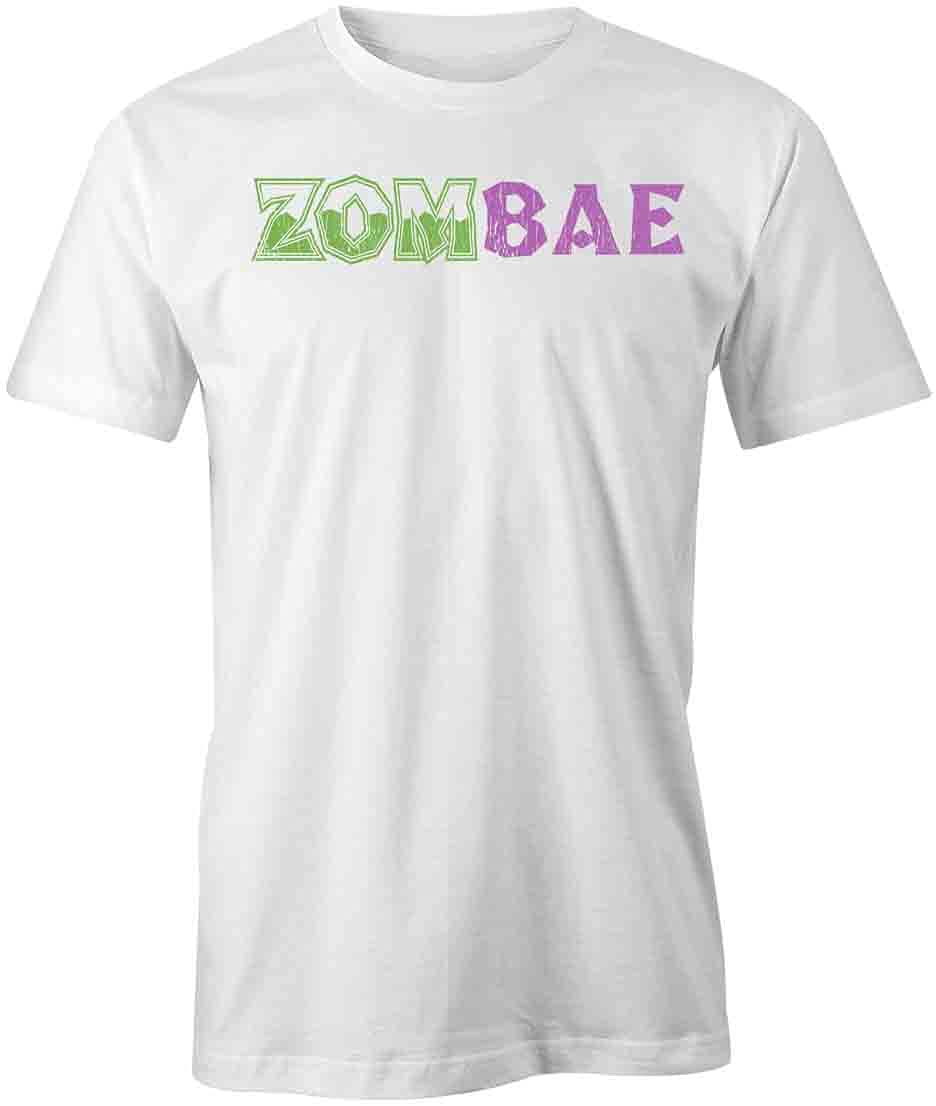 Zombae Graphic T-Shirt - Funny Printed Tee for Men & Women | Soft Cotton White Tshirt for Halloween, Cosplay & Casual Wear
