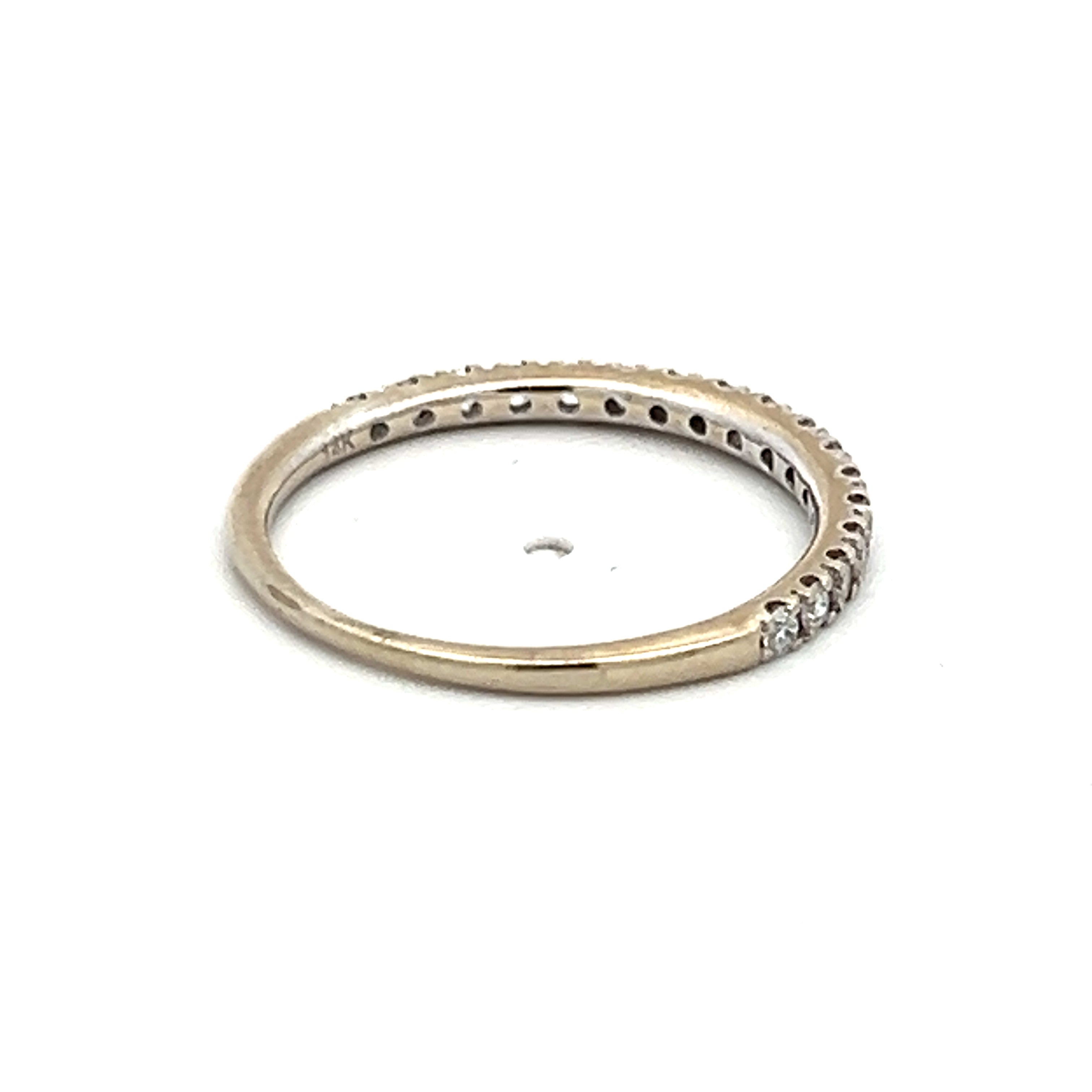 0.35 Carat Round Brilliant I VS2 Diamond 14K White Gold Wedding Band Ring for Women - Elegant Bridal Jewelry, Anniversary Gift, Engagement Ring & Promise Ring for Special Occasions