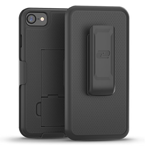 iPhone 7/8/2020 & SE 2022 Belt Clip Case with Secure ClikLock Holster - Black | Durable Protective Phone Cover for Work, Outdoor & Active Lifestyle