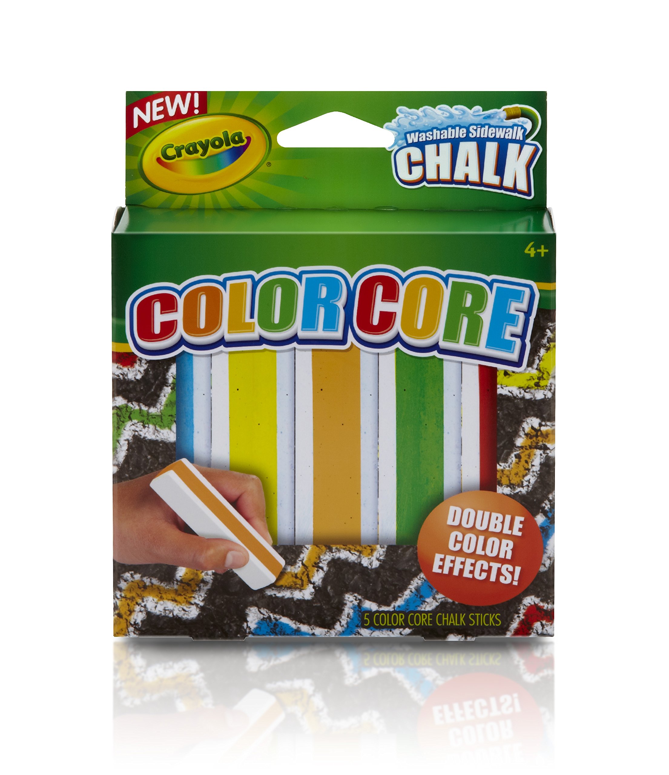 Crayola Special Effects Sidewalk Chalk with Color Core - Vibrant Outdoor Chalk for Kids, Sidewalk Art, Driveway Drawing & Creative Play