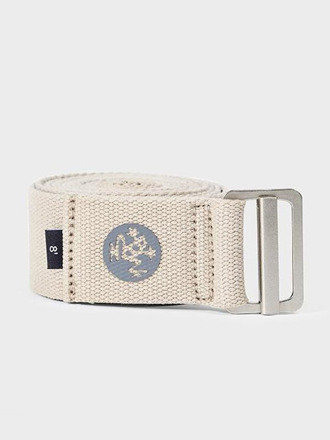 Manduka Align Cotton 8ft Yoga Strap for Stretching, Flexibility & Yoga Poses - Perfect for Home Workouts, Pilates & Meditation Accessories