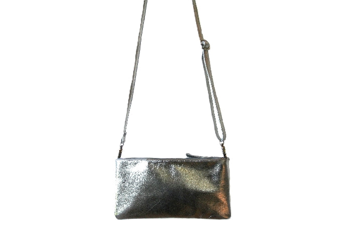 Stylish Silver Oblong Crossbody Bag for Women - Perfect for Work, Travel & Everyday Use