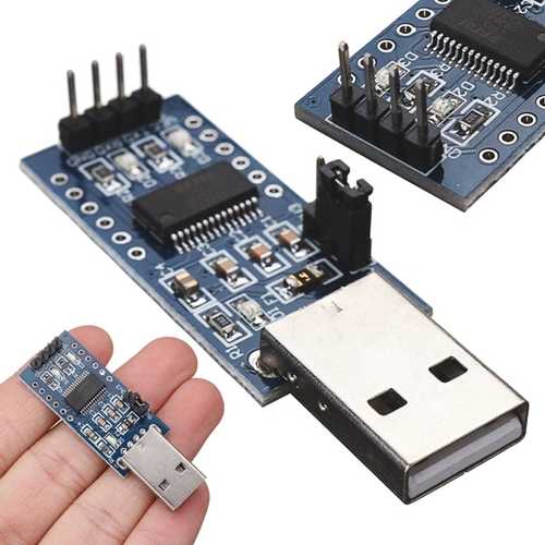 5pcs FT232 USB UART Board FT232RL to RS232 TTL Serial Converter Module - 52x17x11mm for Arduino, Raspberry Pi, DIY Electronics Projects