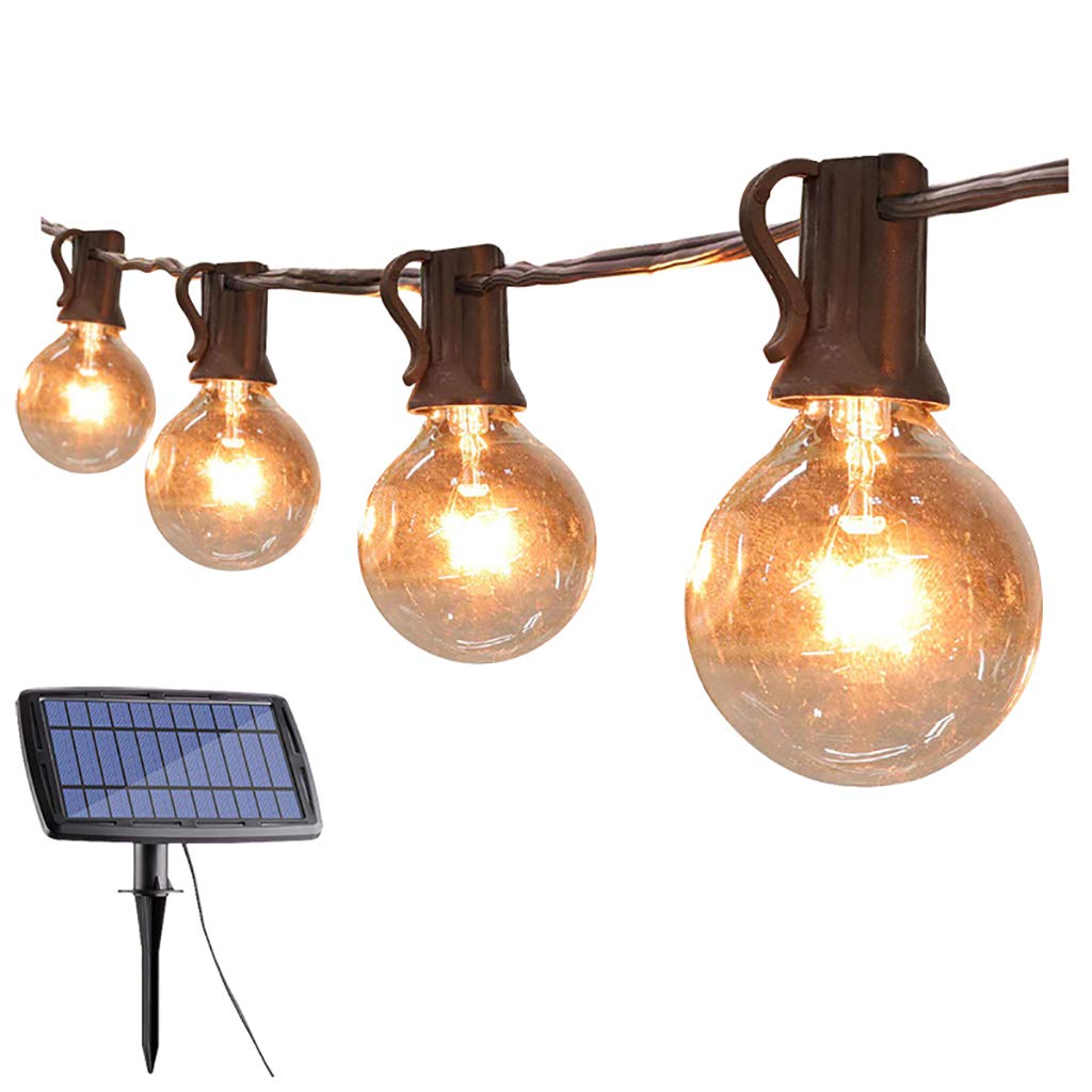 Solar Powered LED String Lights - 15/25 Bulbs Outdoor Waterproof Fairy Lights for Garden, Patio, Wedding & Christmas Decorations - Perfect for Backyard Parties, Landscape Lighting and Holiday Displays