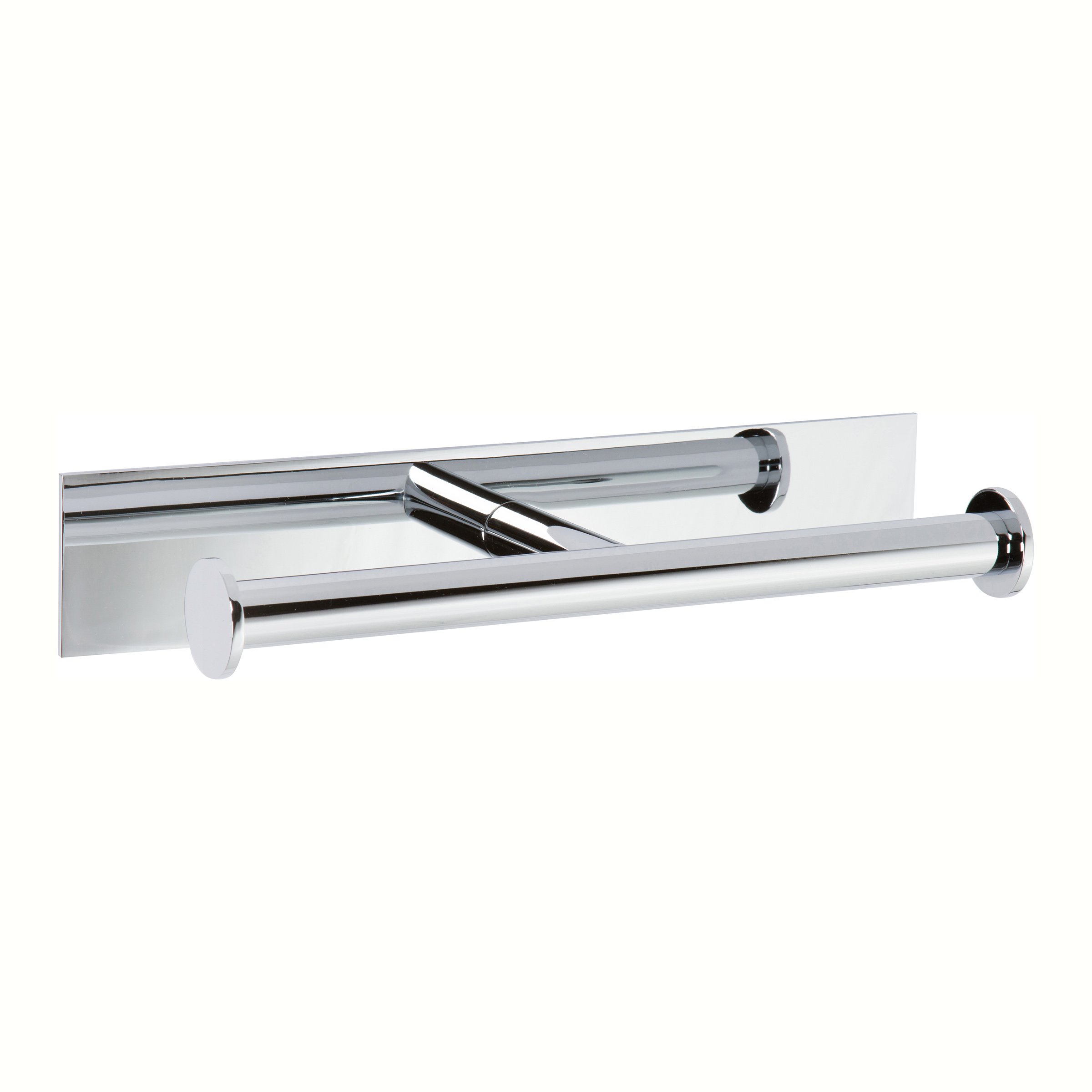 Polished Chrome Double Open Toilet Paper Holder - Ginger 2809/PC Surface Mount Bathroom Tissue Dispenser for Modern Homes & Commercial Spaces