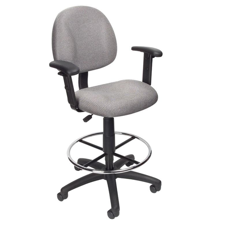 Ergonomic Boss Contoured Drafting Office Chair [B1615] - Adjustable Height & Lumbar Support for Architects, Designers & Long Work Hours