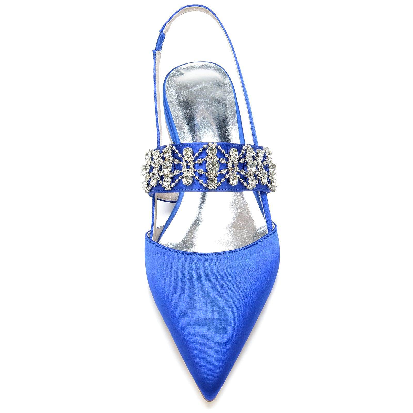 Flat Heel 2.5cm Silk-Like Comfortable Shoes CK0273 - Perfect for Office, Wedding & Casual Wear