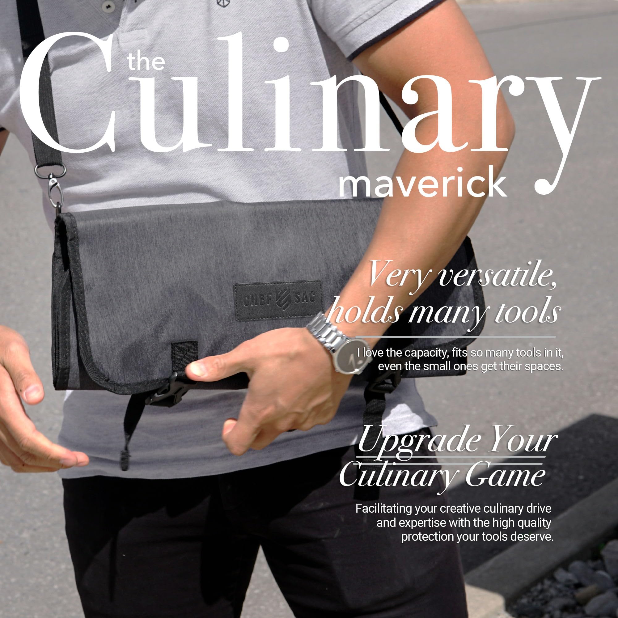 Professional Chef Knife Roll Bag - 8+ Slots Waterproof Knife Storage Case for Kitchen Tools | Durable Knife Carrying Bag for Chefs & Culinary Students (Black) | Perfect for Restaurant Work, Cooking Classes & Travel