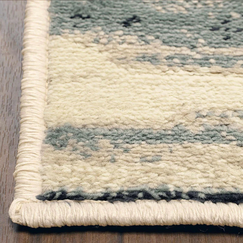 Rothco Abstract Striped Indoor Area Rug - Non-Slip Soft Living Room Carpet Runner for Bedroom, Hallway & Entryway Decor