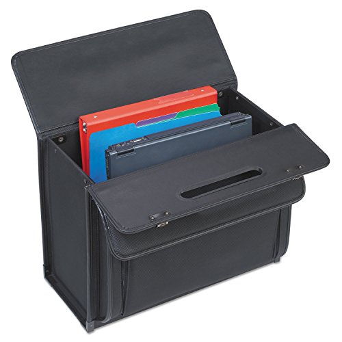 Solo PV784 Classic Rolling Catalog Case - 16-Inch Black Expandable Briefcase with Wheels (18