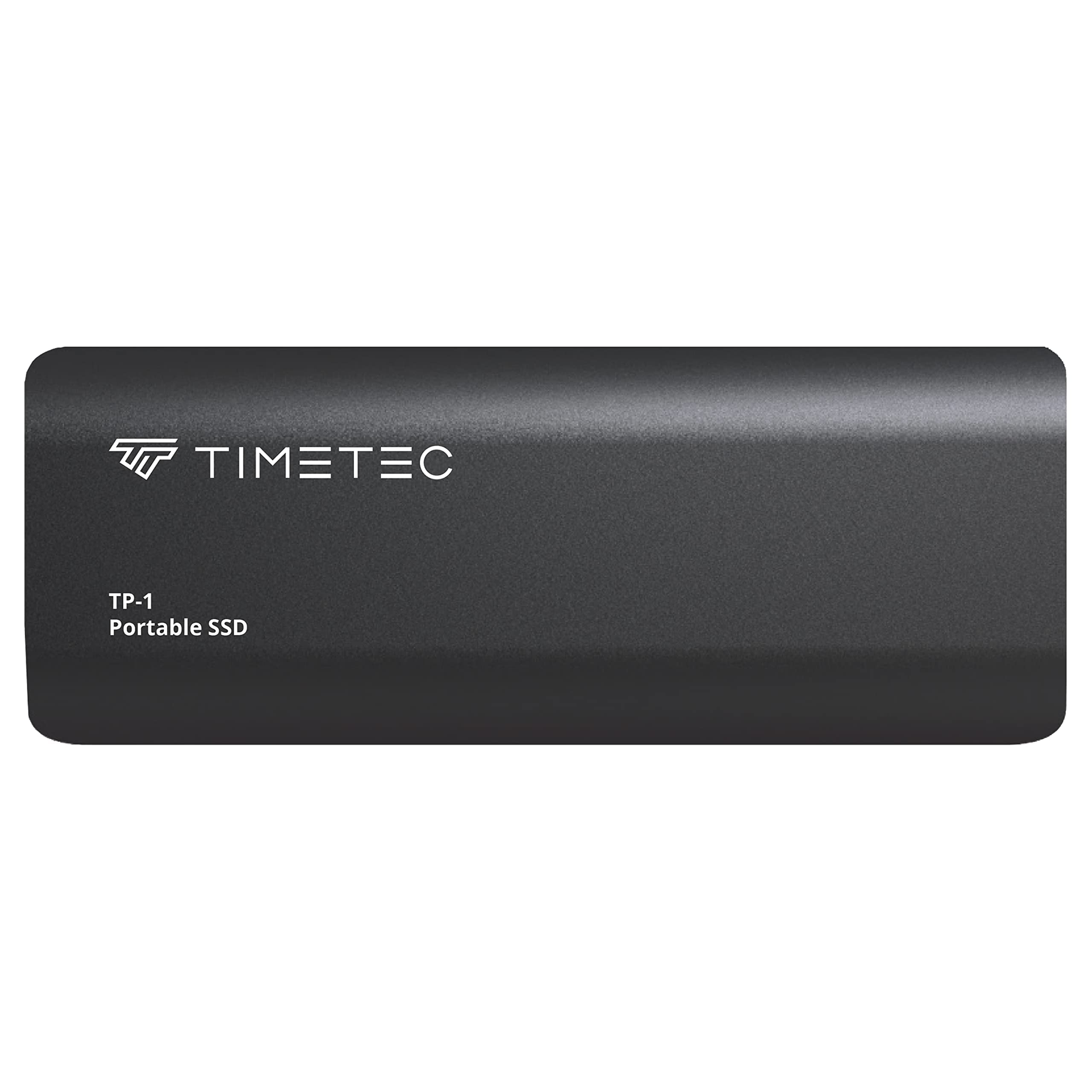 Timetec 2TB Portable External SSD - USB 3.2 Gen 2 Type C, 550MB/s Speed, Ultra-Light Aluminum Mini SSD with USB C to A Cable & Adapter - Compatible with PC, Laptop, Mac, Phone - Perfect for Data Backup, Gaming & Media Storage - Black