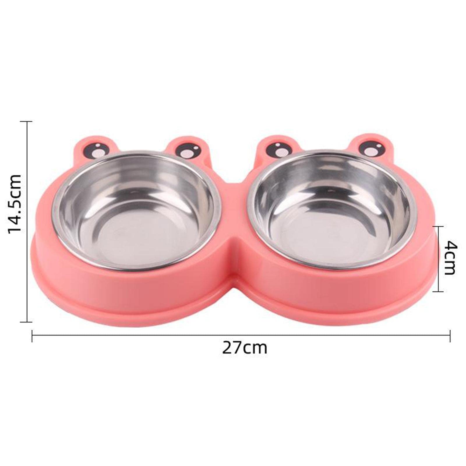 Premium Elevated Pet Food Bowl Stand for Dogs & Cats - Non-Slip Raised Feeder Dish with Anti-Tip Design - Perfect for Small, Medium & Large Pets - Ideal for Home, Kitchen & Travel Use (Red)