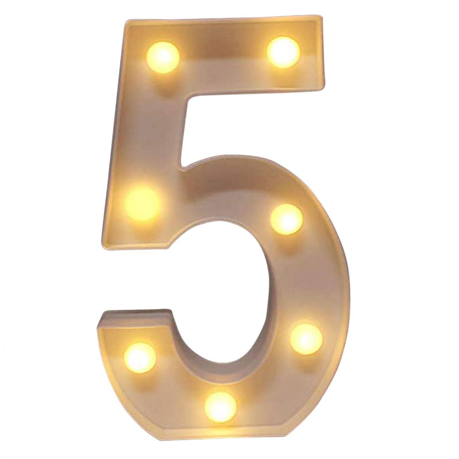 LED Light Up Numbers for Christmas, Wedding & Birthday Party Decorations - Wall Decor, Home Lighting, Event Signage for Festive Celebrations