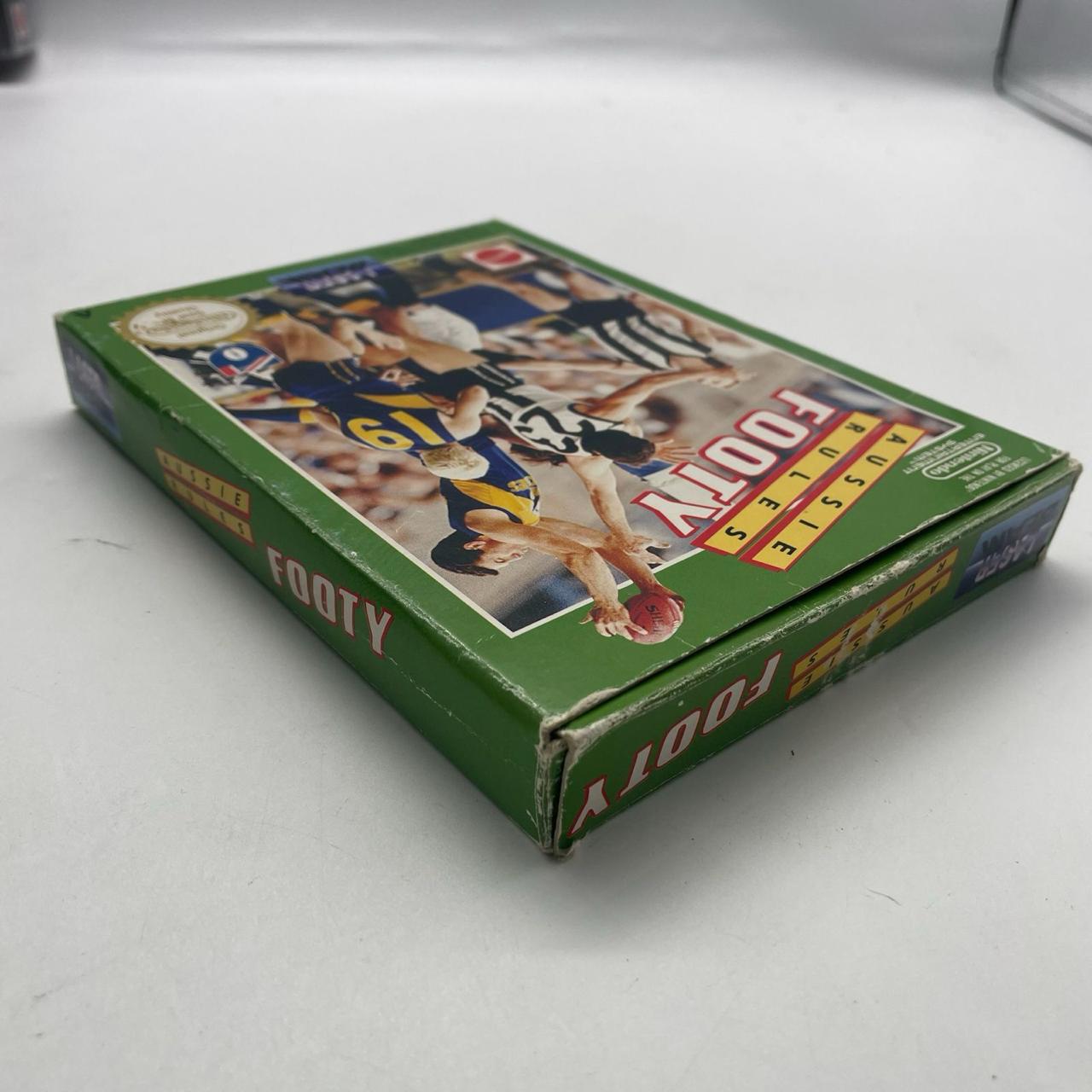 Authentic Aussie Rules Footy NES Game - PAL Version Complete in Box | Retro Nintendo Entertainment System Collectible | Perfect for Gaming Nostalgia & Vintage Console Enthusiasts