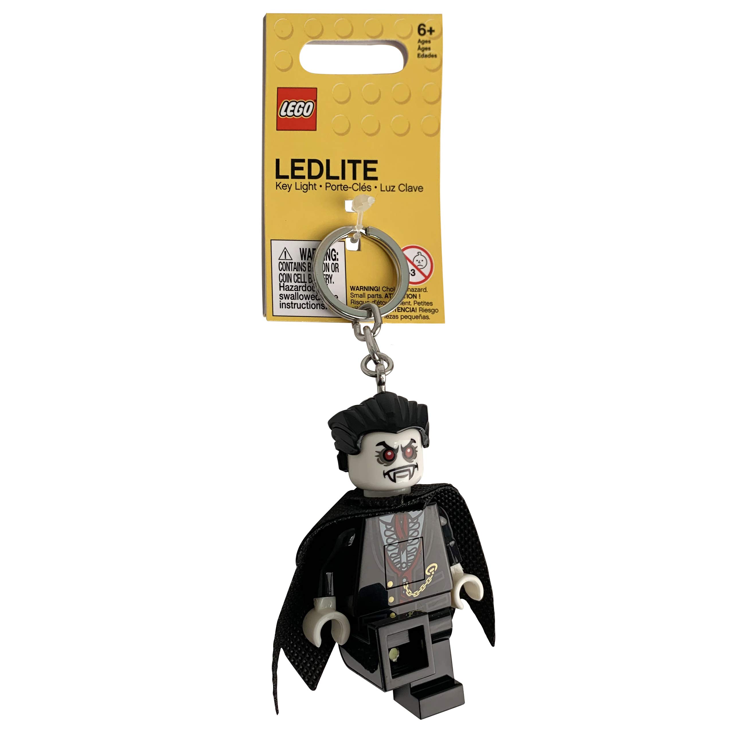 LEGO Monster Fighters Vampyre Keychain Light - 3 Inch Tall Glow-in-The-Dark Figure for Halloween Decor & Cosplay (KE133H) - Perfect for Costume Accessories, Party Favors, and Gift Giving