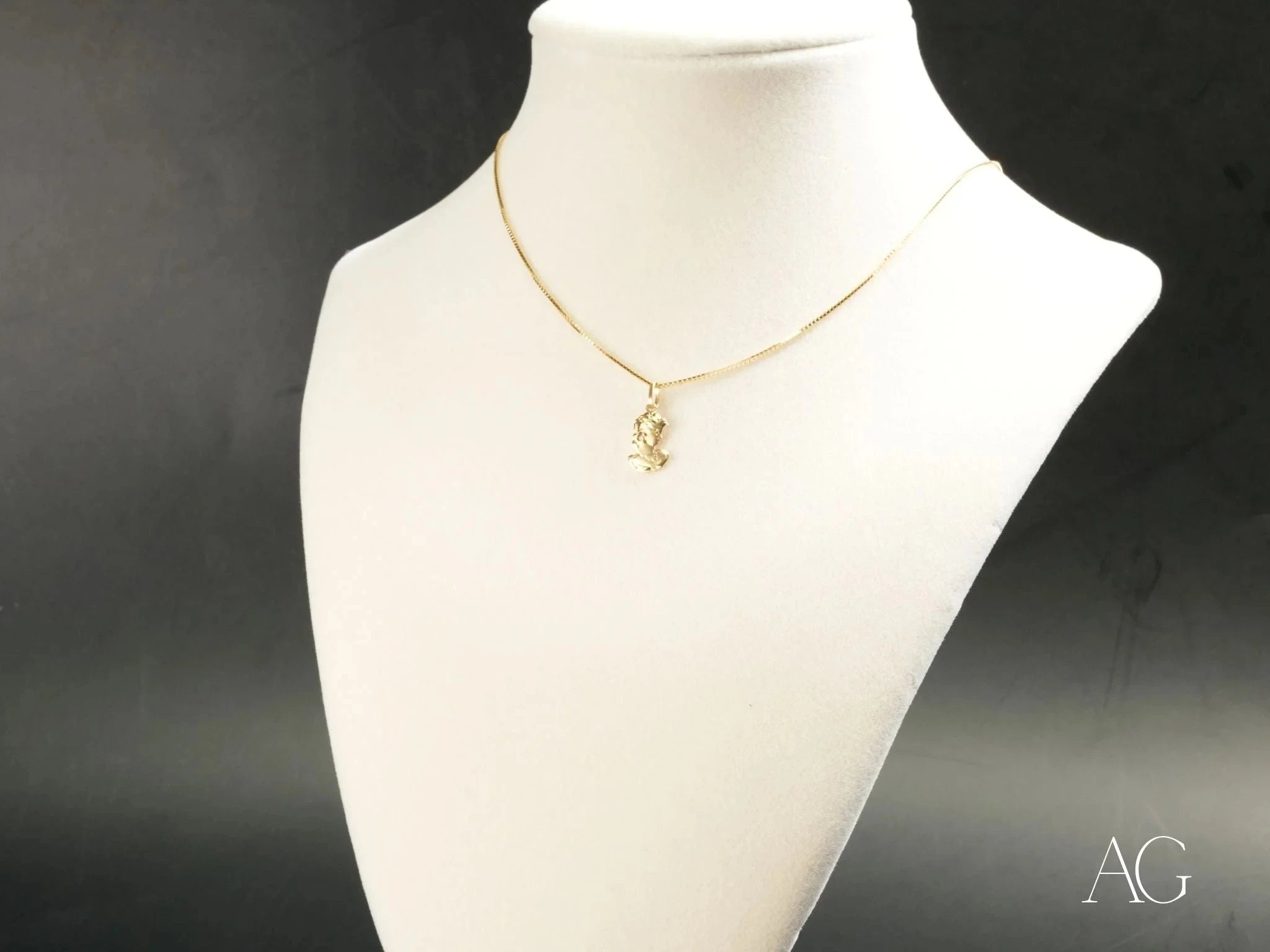 Golden Lady Pendant Necklace - Elegant 14K Gold Plated Jewelry for Women - Perfect Gift for Birthday, Anniversary & Valentine's Day - Ideal for Parties, Weddings & Special Occasions